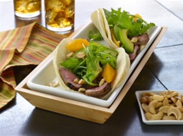 Cali-Caribbean Steak Street Tacos