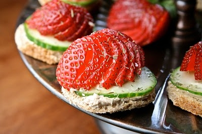 Cream Cheese & Fruit for Tea Sandwiches