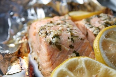salmon cooked in foil