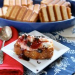 Grilled Pound Cake with Strawberry Sauce & Ricotta Cream & Giveaway