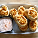 Buffalo Chicken Wing Dip Croissant Roll Ups