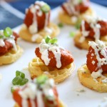 Buffalo Chicken Eggo Bites