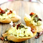 Italian Egg Salad Crostini