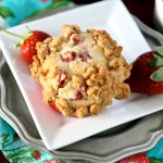 Strawberry Cheesecake Streusel Muffins