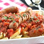 Slow Cooker Hot Italian Sausage Red Sauce