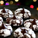 Chocolate Kiss Crinkle Cookies